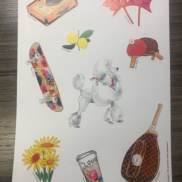 Authentic Louis Vuitton Post-it Notes and Sticker Collection - Picture 2 of 10